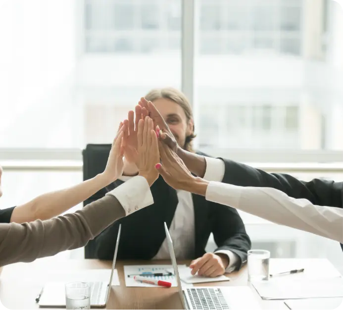 Group hands